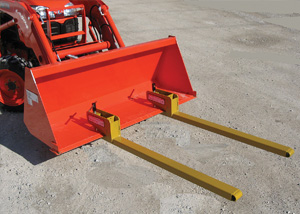PALLET FORKS CLAMP ON BUCKET