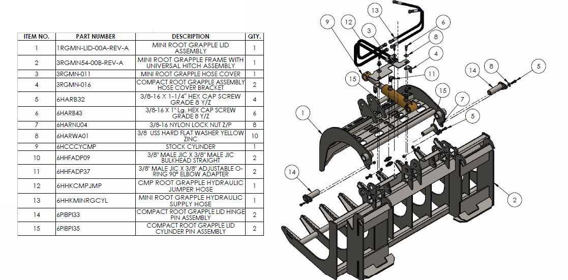 Equipment Parts Schematic