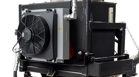 The cooling fan increases the maximum operating temperature, allowing you to work longer in higher temperature environments.