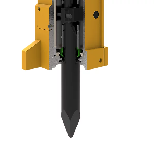 Automatic piston stroke length switching system adjusts the output balance during operation, thus optimizing the performance