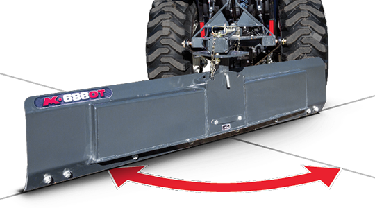 The angle adjustment on the grader blade allows operators to either increase or decrease the amount of material being deflected providing optimal flow for your conditions.