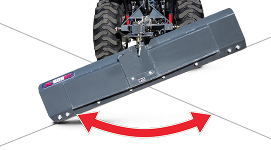 The 5 position tilt is ideal for maintaining crown on lane ways and for managing grade throughout the yard.
