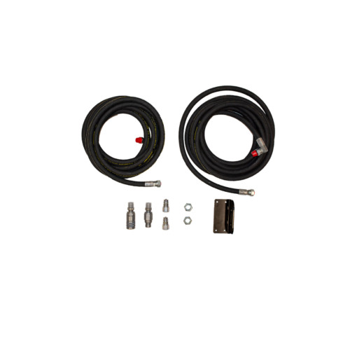 Danuser Front-End Loader Hose Kit | 1/2" X 25' Hoses | 1/2" ISO FF Couplers | ISO 7241Couplers