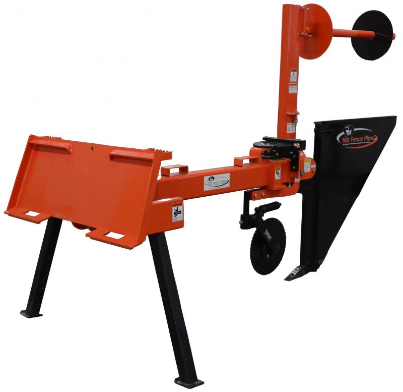 The cutting tooth can be bought at any dealer who sells replacement cutting teeth for excavators or skid loaders; it is not proprietary to "The Silt Fence Plow". The coulter cuts through tree roots, grass and other material that can hang up around the moleboard knife.