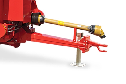 Where no pick up hitch is available a clevis drawbar and jack is available for straight forward hitching and unhitching.